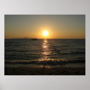 Póster Naklua Beach Sunset... Chonburi, Tailândia