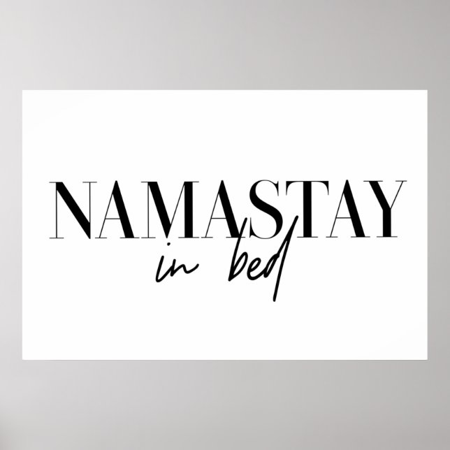 Poster Namastay na cama (Frente)