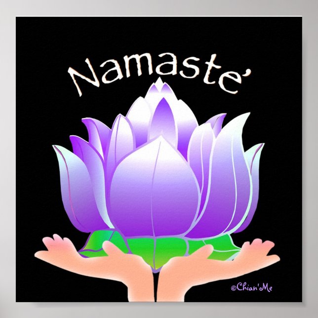 Póster Namaste' Lotus (Frente)