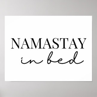 Poster namaste na cama
