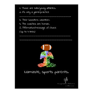 Póster Namaste, Pais Desportivos Cores Tropicais Futebol