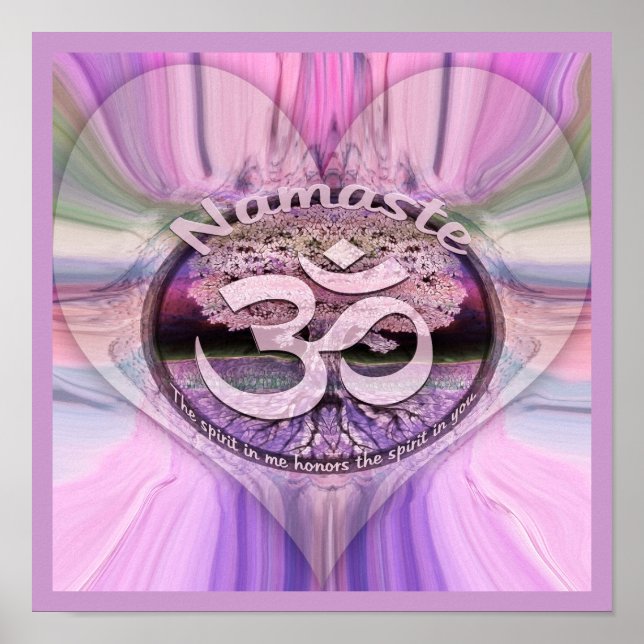 Póster Namaste Rainbow (Frente)