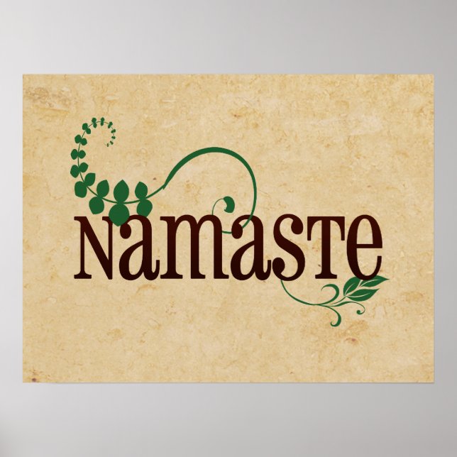 Póster Namaste Yoga (Frente)