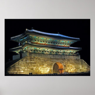 Poster Namdaemun Gate Seoul