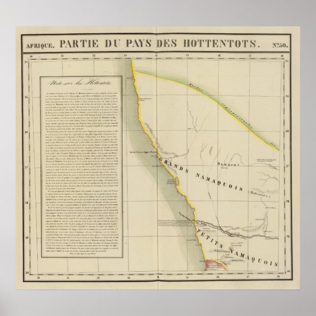Póster Namíbia, África do Sul 50 (Frente)