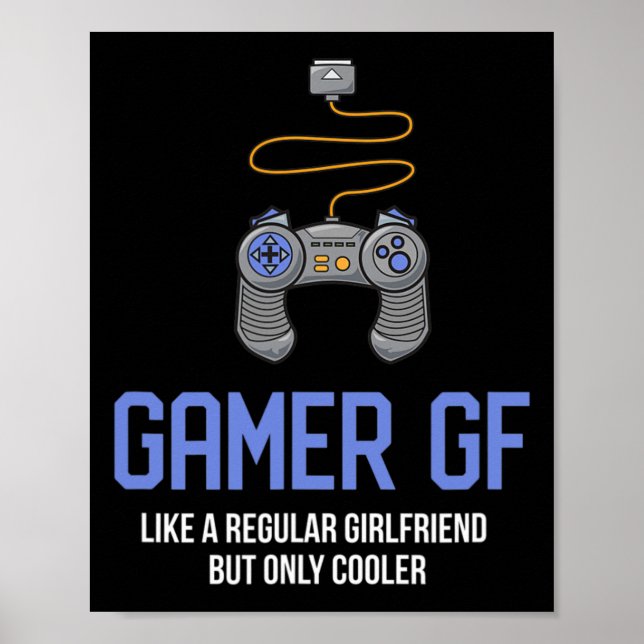 Poster Namorada Gamer de Jogos (Frente)