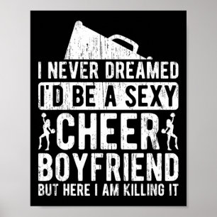 Poster Namorado de Cheerleader Engraçado Namorado de uma