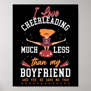Poster Namorado de Cheerleading Eu Amo Cheerleading M