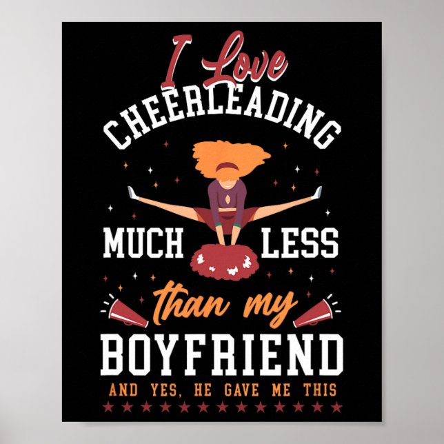 Poster Namorado de Cheerleading Eu Amo Cheerleading M (Frente)