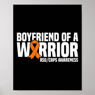Poster Namorado de um Warrior Orange Ribbon RSDCRPS