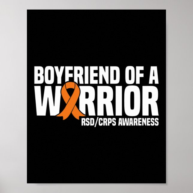 Poster Namorado de um Warrior Orange Ribbon RSDCRPS (Frente)
