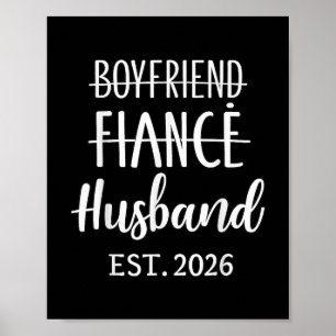 Poster Namorado Fiancé Husband 2026 For Wedding And Hone
