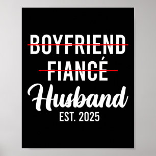Poster Namorado Fiance Marido Casamento Casado Leste