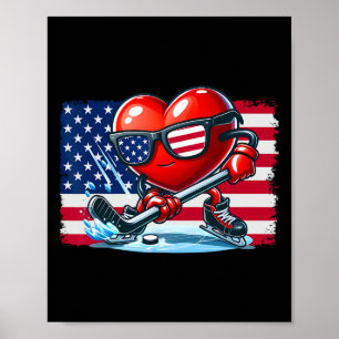 Poster Namorados De Hóquei Nos Estados Unidos Pulseiras D
