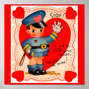 Poster Namorados de polícia dos anos 30