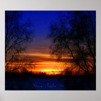 Poster Namorados sunset