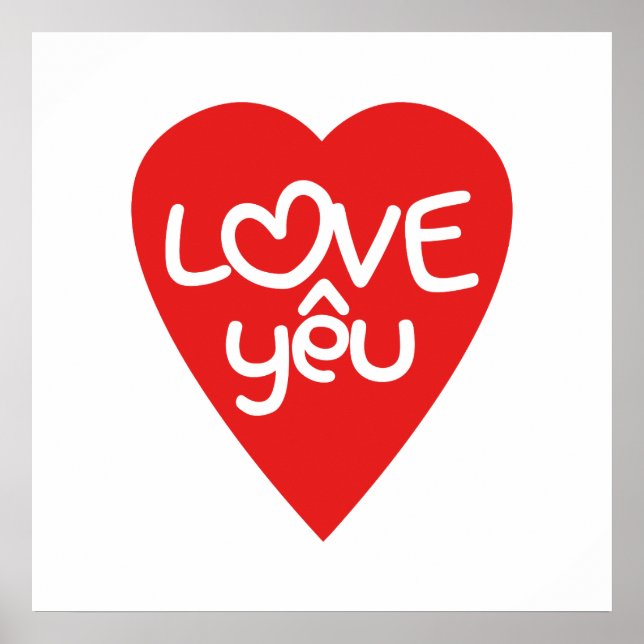 Poster Namorados Vietnamita: população de cartazes: Amor, (Frente)