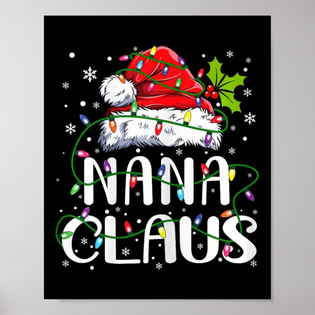 Poster Nana Claus Christmas Santa Hat Matando Família Xma (Frente)