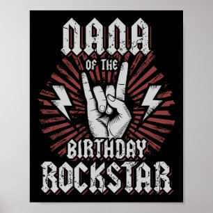 Poster Nana da Estrela do Rock de Aniversário Combinando