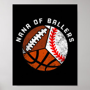Poster Nana De Byllers Divertidos Bysebyll Bysketbyll Peg