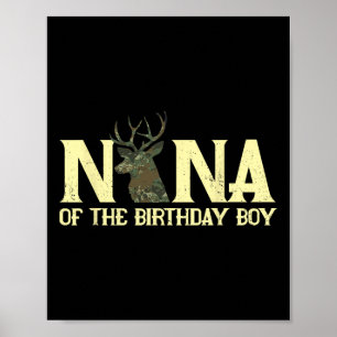 Poster Nana do Caçador de Veados do Menino Aniversariante