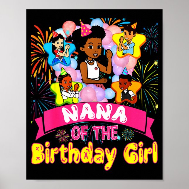 Poster Nana Of Birthday Girl Gracie Birthday Dolls Girl P (Frente)