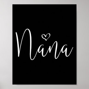 Poster Nana Para Mulheres Avó Natal Dia das Mães Avo