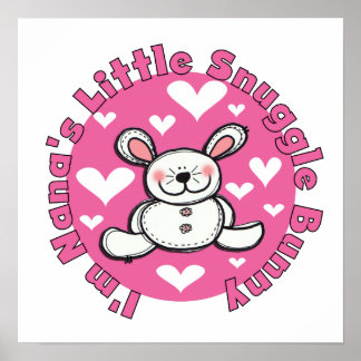 Poster Nana's Little Snuggle Bunny