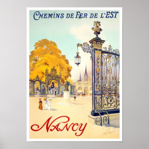 Poster Nancy France viagens vintage