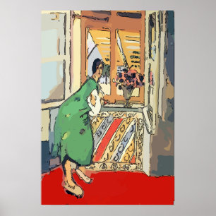 Póster Nancy na Janela de Condo