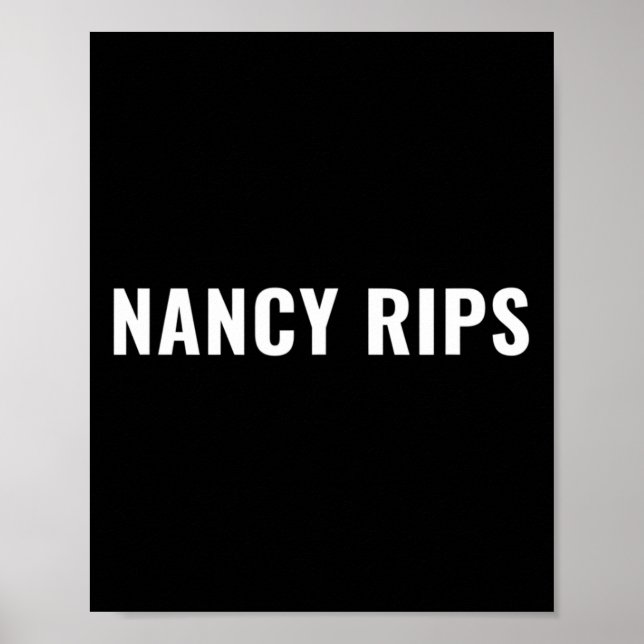 Poster Nancy Pelosi engraçada rasga discurso de endereço  (Frente)