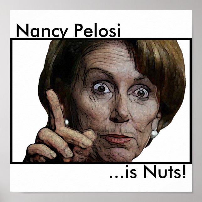 Poster Nancy Pelosi ...são Loucos! (Frente)