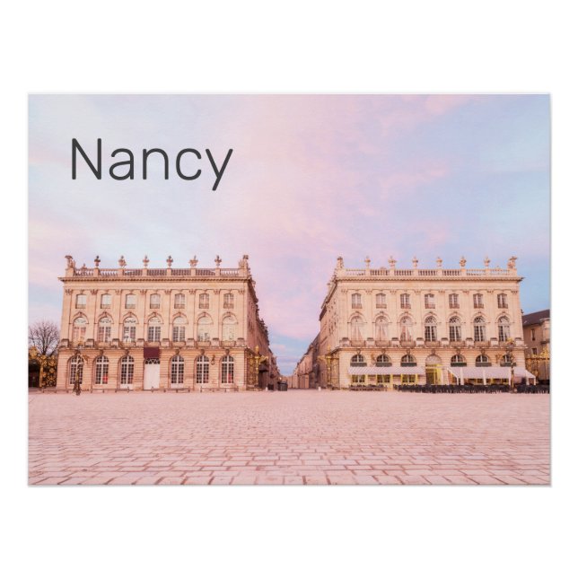 Póster Nancy Place Stanislas Grand Est France Sunset (Frente)