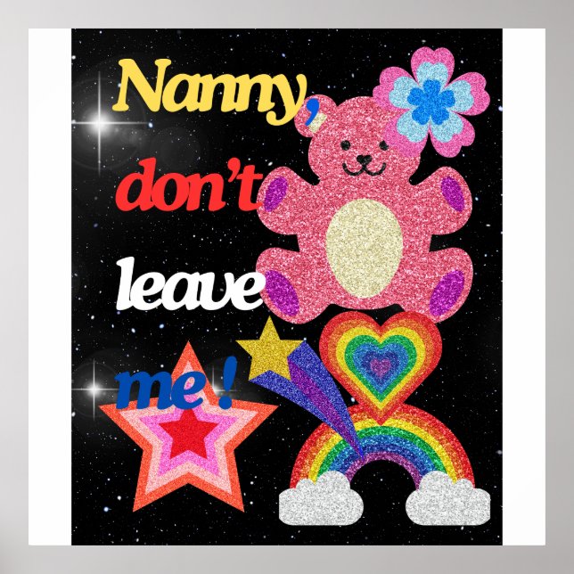 Poster Nanny, não me deixe! (Frente)
