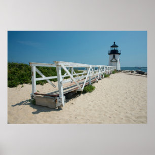Póster Nantucket. Old Wooden Lighthouse