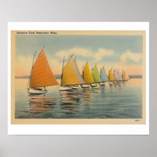 Póster Nantucket Rainbow Fleet 2