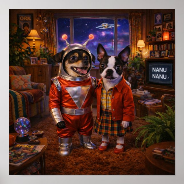 Poster "Nanu Nanu!" (Frente)