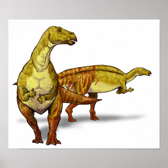 Póster Nanyangossauro - Dinossauro Cretáceo (Frente)