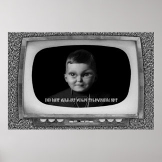 Póster Não Ajuste Seu Conjunto De Televisão