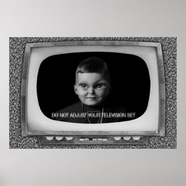 Póster Não Ajuste Seu Conjunto De Televisão (Frente)