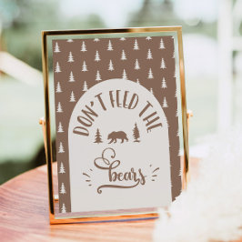 Poster Não alimente os ursos Um Feliz Aniversário