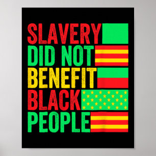 Poster Não Beneficiou as Pessoas Negras Mês da História N