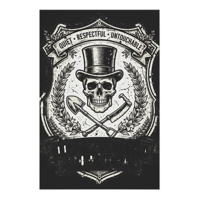 Póster Não Brinque com o Funerário (Frente)
