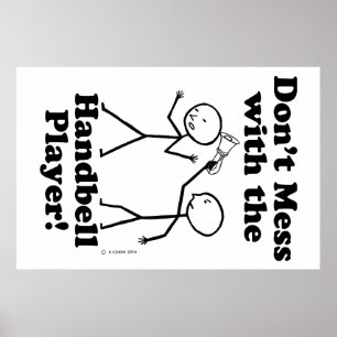 Póster Não brinque com o jogador de campainha