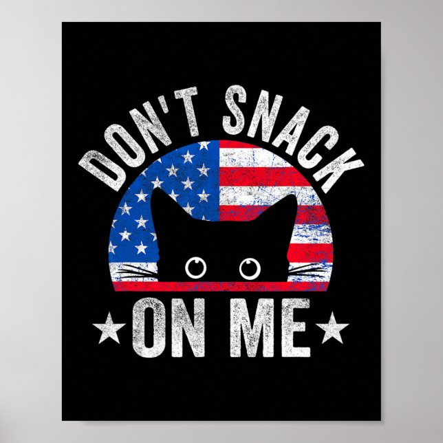 Poster Não brinque comigo, Meme Gato Engraçado (Frente)