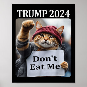 Poster Não Coma Gatos Para Trump 2024