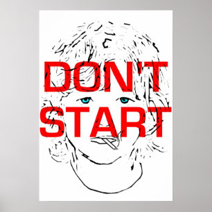 Póster Não comece fumar