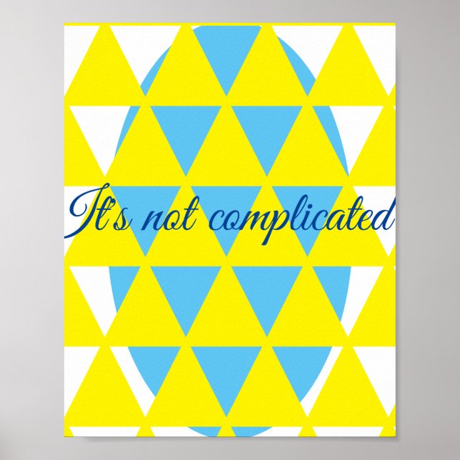 Poster Não complicado (Frente)