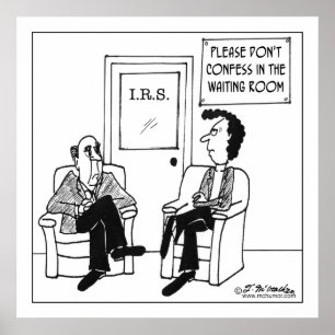 Póster Não confesse na sala de espera