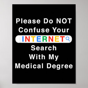 Poster Não Confunda Sua Pesquisa no Google Com Meu Conhec